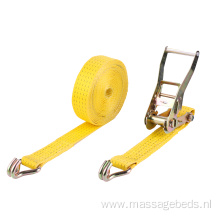 High Quality Yellow Ratchet Belt Tie Down Straps for Cargo Securing